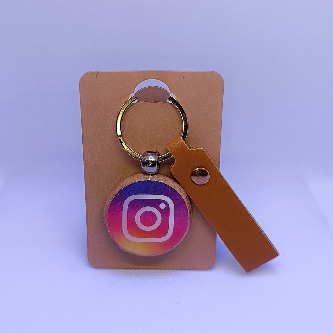 Premium NFC Wooden & Epoxy Keychain