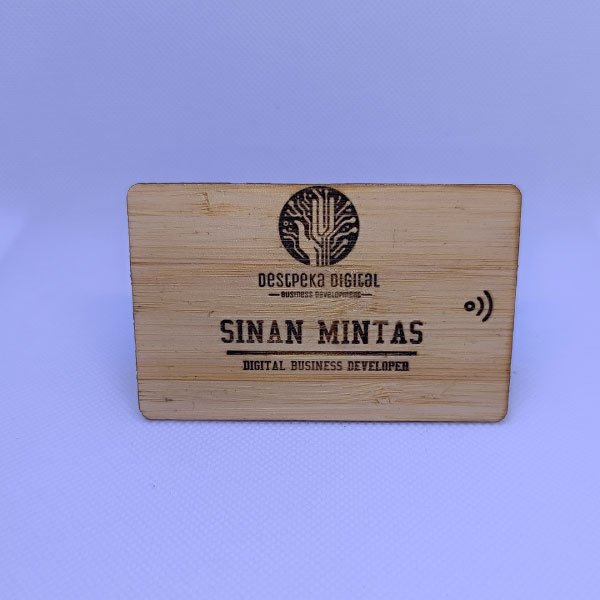 Wooden Nfc Business Card-Bamboo